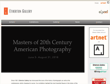 Tablet Screenshot of ethertongallery.com